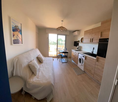 Living room, kitchen