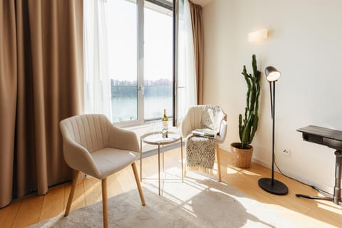 Living room, Seating area, River view