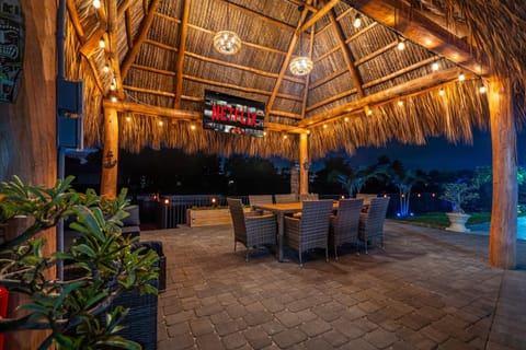 Patio, Night, Garden