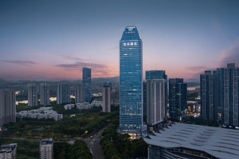 Property building, Natural landscape, City view, Sunset
