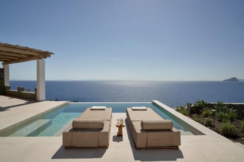 Natural landscape, View (from property/room), Pool view, Sea view, Swimming pool, sunbed