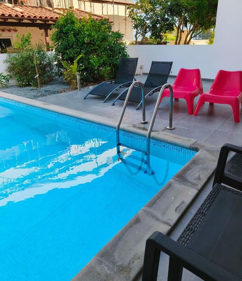 Pool view, sunbed