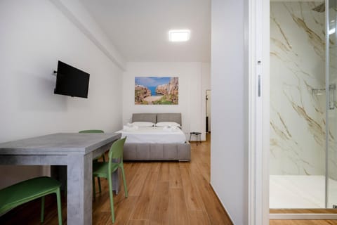 Property building, Living room, Bedroom