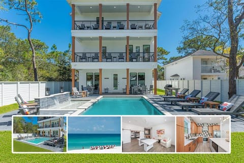 Tango! Beach House for 26 Guests! Plus Golf Cart! House in Seagrove Beach