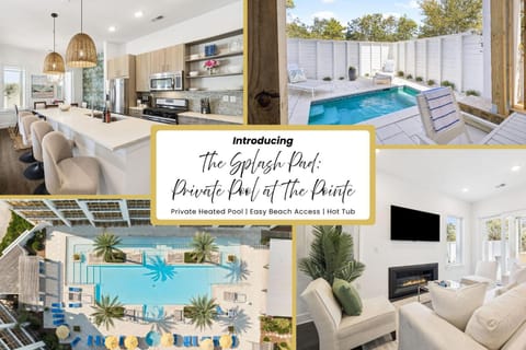 The Splash Pad Private Pool at The Pointe House in Inlet Beach