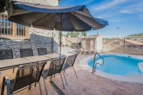 Property building, Living room, Swimming pool