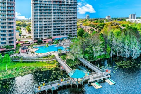 Property building, Spring, Day, Bird's eye view, Pool view, Swimming pool