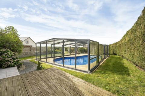 Property building, Living room, Swimming pool