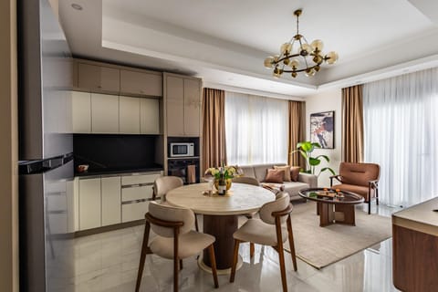 TV and multimedia, Kitchen or kitchenette, Living room, Dining area, stove
