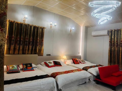 Bed, Bedroom, air conditioner
