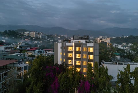 Property building, Day, Night, Mountain view