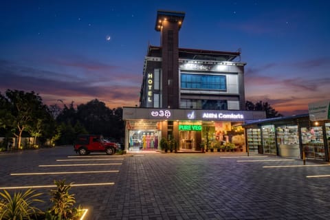 Property building, Night, Location, Parking