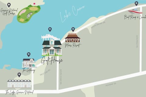 Lake Front Living! Private Beach, Pier & Fire Pit House in Lake Como