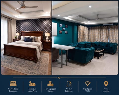 Living room, Seating area, Bedroom