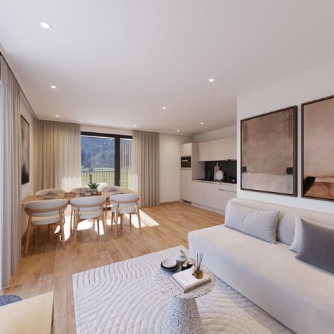 Kitchen or kitchenette, Living room, kitchen