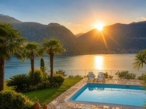 Garden view, Lake view, Pool view, Sunset