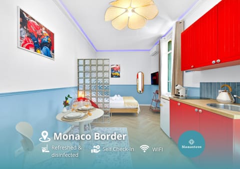 Kitchen or kitchenette, Living room, Seating area, Dining area, air conditioner