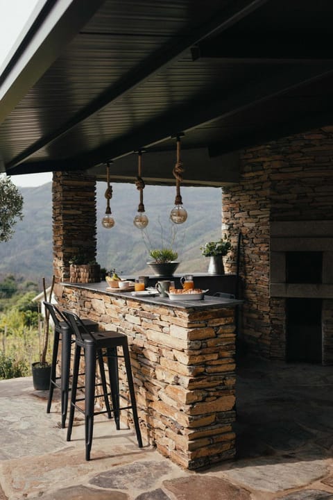 Patio, Day, Natural landscape, View (from property/room), Dining area, Mountain view