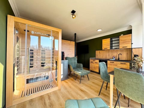 Sauna, kitchen