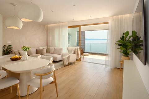 Living room, Seating area, Sea view