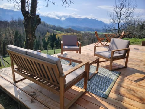 Patio, Natural landscape, Mountain view