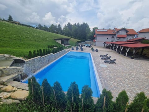 Pool view, Swimming pool, sunbed