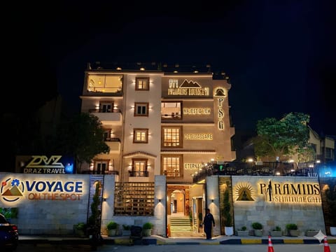 Property building, Night, Street view