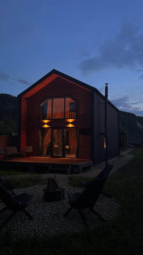 Property building, Night, Natural landscape, Garden, Mountain view