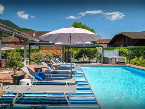 Day, Natural landscape, Mountain view, Pool view, Swimming pool