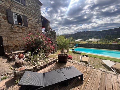 Property building, Living room, Swimming pool