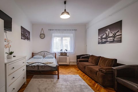 Bed, Living room, Photo of the whole room