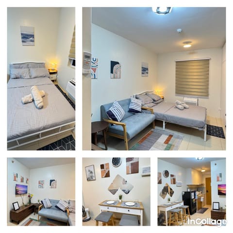 Bed, Living room, Seating area, Bedroom, air conditioner
