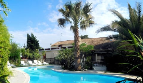 Property building, Living room, Swimming pool