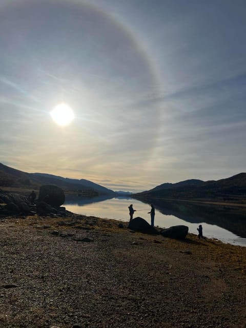 Nearby landmark, Natural landscape, Lake view, Sunset