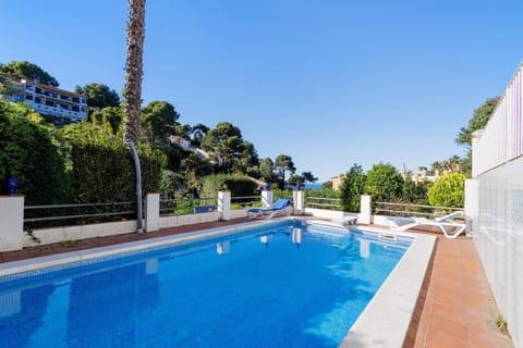 Property building, Living room, Swimming pool