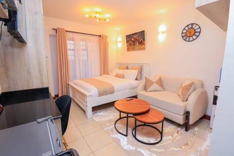 Bed, Living room, Bedroom