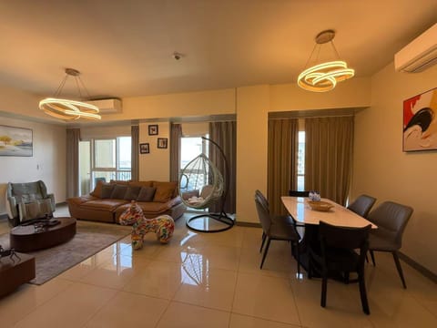 Living room, Seating area, Dining area, Sea view