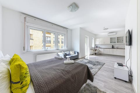 Living room, Bedroom, kitchen