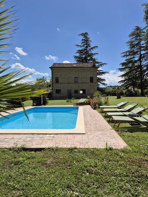 Property building, Garden, Swimming pool, sunbed
