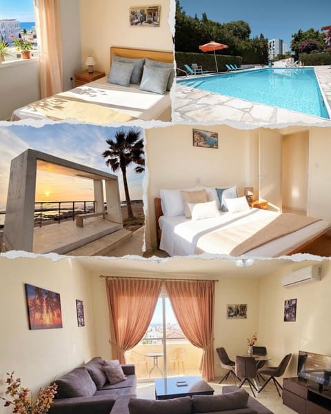 Patio, Bed, Natural landscape, Living room, Photo of the whole room, Seating area, Bedroom, Pool view, Swimming pool