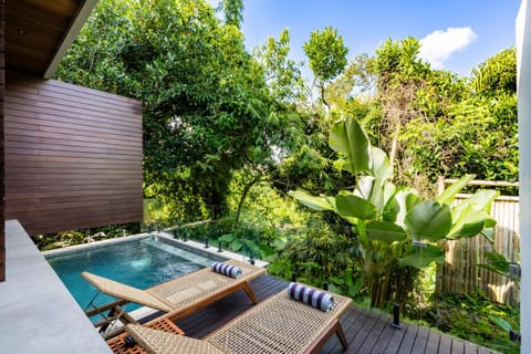 Natural landscape, Pool view, Swimming pool, sunbed