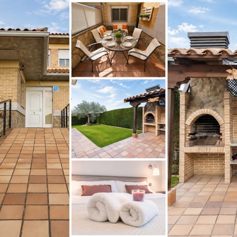 Property building, Bed, BBQ facilities, Garden, Dining area, towels