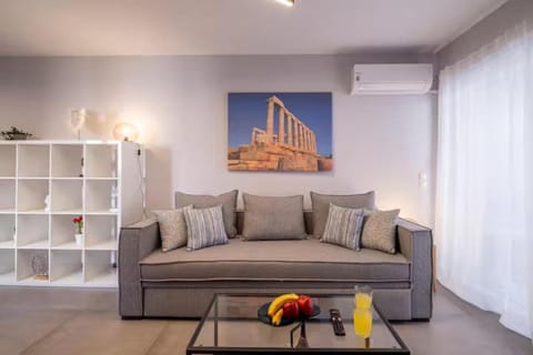 Living room, Seating area, air conditioner