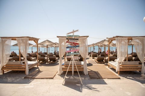 Beach, Sea view, sunbed