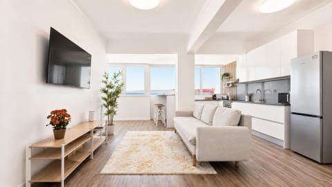 Living room, kitchen