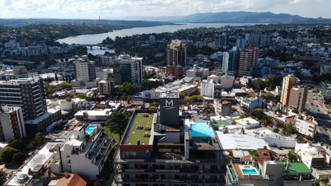 Property building, Day, Bird's eye view, City view, Mountain view, Pool view, Street view, Swimming pool