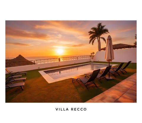 Pool view, Sea view, Sunset