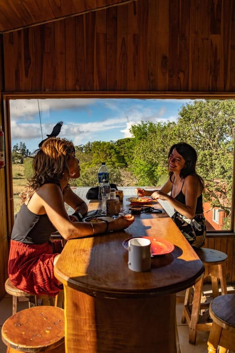 Natural landscape, View (from property/room), Dining area, group of guests