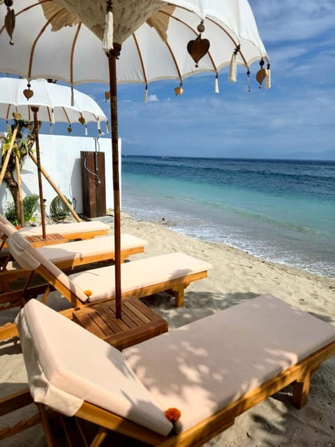 Natural landscape, Beach, Sea view, sunbed