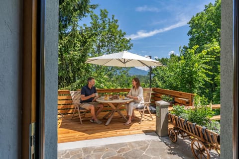 Property building, Patio, People, Garden, Garden, View (from property/room), Balcony/Terrace, Garden view